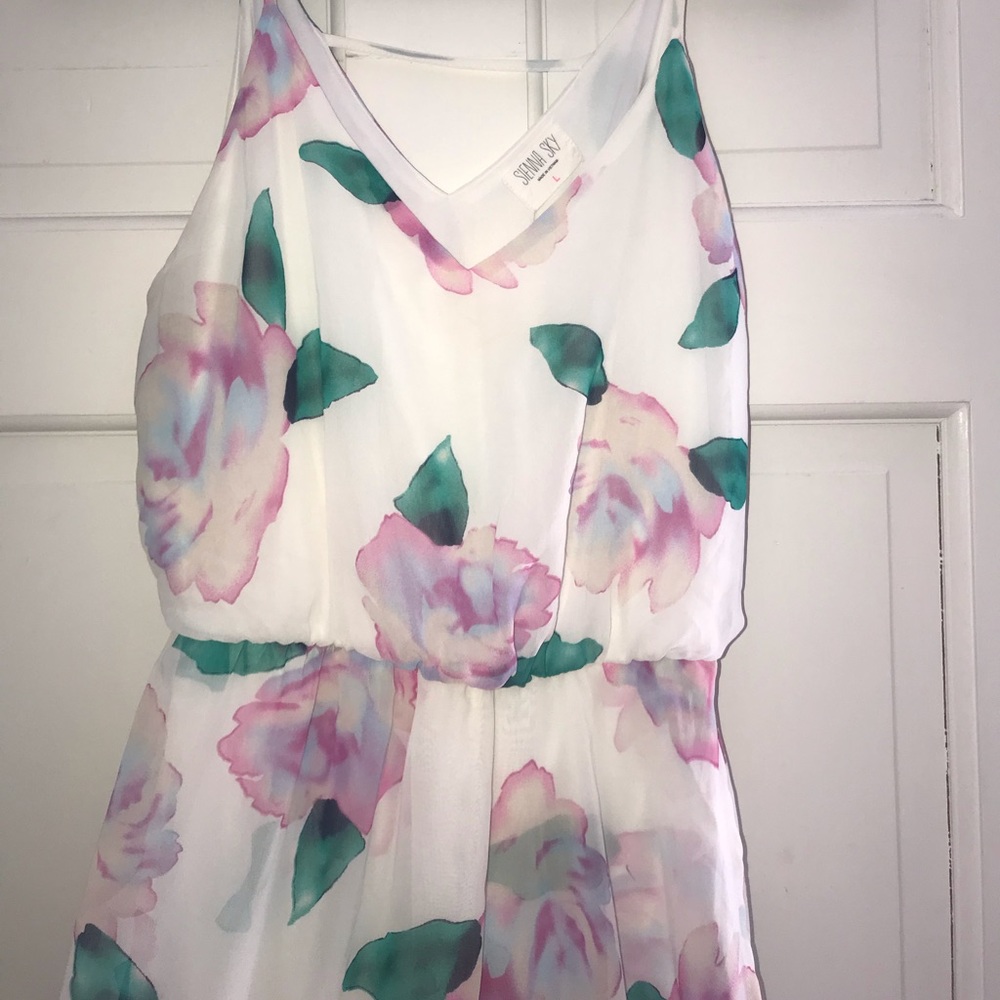 White flowered dress